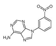 9-(3-nitrophenyl)purin-6-amine结构式