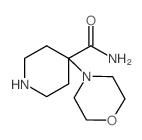 4-吗啉-4-哌啶-4-羧酸酰胺结构式