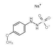 2-(4-甲氧苯基)肼基磺酸钠结构式