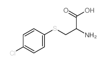 2-amino-3-(4-chlorophenyl)sulfanylpropanoic acid结构式