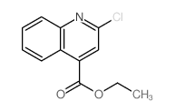 Ethyl 2-chloroquinoline-4-carboxylate结构式