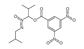 1-((3,5-dinitrobenzoyl)oxy)-1,1'-ONN-azoxyisobutane结构式