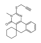 3-methyl-2-prop-2-ynylsulfanylspiro[6H-benzo[h]quinazoline-5,1'-cyclohexane]-4-one Structure