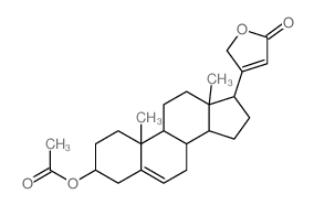 [10,13-dimethyl-17-(5-oxo-2H-furan-3-yl)-2,3,4,7,8,9,11,12,14,15,16,17-dodecahydro-1H-cyclopenta[a]phenanthren-3-yl] acetate结构式