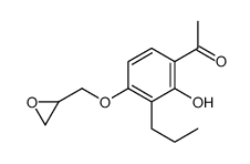 1-[2-羟基-4-(环氧-2-基甲氧基)-3-丙基苯基]-1-乙酮结构式