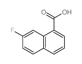 7-fluoronaphthalene-1-carboxylic acid结构式