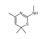 2-methylamino-4,6,6-trimethyl-6H-1,3-thiazine结构式