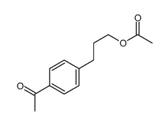 3-(4-acetylphenyl)propyl acetate结构式