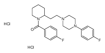(4-fluorophenyl)-[2-[2-[4-(4-fluorophenyl)piperazin-1-yl]ethyl]piperidin-1-yl]methanone,dihydrochloride Structure