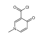 3-Pyridinecarbonyl chloride, 1,4-dihydro-1-methyl-4-oxo- (9CI)结构式