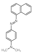 Benzenamine,N,N-dimethyl-4-[2-(1-naphthalenyl)diazenyl]- structure