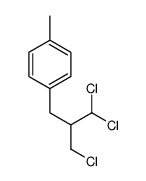 1-[3,3-dichloro-2-(chloromethyl)propyl]-4-methylbenzene结构式