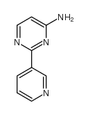 2-(3-吡啶)-4-嘧啶胺结构式