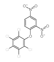 Benzene,1,2,3,4,5-pentachloro-6-(2,4-dinitrophenoxy)- Structure