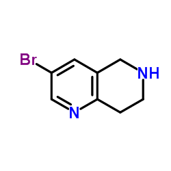 3-溴咪唑[1,2-A] 5,6,7,8-四氢-1,6-萘啶盐酸盐结构式