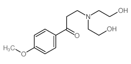 3-(bis(2-hydroxyethyl)amino)-1-(4-methoxyphenyl)propan-1-one Structure
