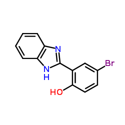 2-(1H-苯并咪唑-2-基)-4-溴苯酚结构式
