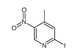 2-Iodo-4-methyl-5-nitropyridine Structure