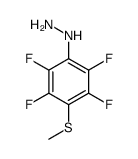 (2,3,5,6-tetrafluoro-4-methylsulfanylphenyl)hydrazine结构式
