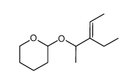 (E)-2-((3-ethylpent-3-en-2-yl)oxy)tetrahydro-2H-pyran Structure