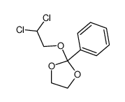 2-(2,2-dichloroethoxy)-2-phenyl-1,3-dioxolane结构式