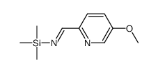 1-(5-methoxypyridin-2-yl)-N-trimethylsilylmethanimine Structure
