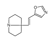 5-[2-(1,2,3,5,6,7-hexahydropyrrolizin-8-yl)ethenyl]-1,3-oxazole结构式