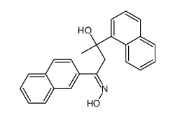 4-hydroxyimino-2-naphthalen-1-yl-4-naphthalen-2-ylbutan-2-ol结构式
