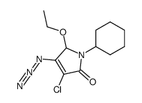 4-azido-3-chloro-1-cyclohexyl-5-ethoxy-2-pyrrolinone Structure