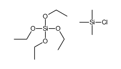 chloro(trimethyl)silane,tetraethyl silicate Structure