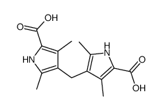 4-[(5-carboxy-2,4-dimethyl-1H-pyrrol-3-yl)methyl]-3,5-dimethyl-1H-pyrrole-2-carboxylic acid Structure