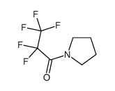 Pyrrolidine, 1-(2,2,3,3,3-pentafluoro-1-oxopropyl)- (9CI) Structure