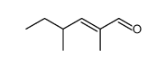 (+/-)-2,4-dimethylhex-2-enal结构式