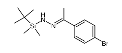 4'-bromoacetophenone N-tert-butyldimethylsilylhydrazone结构式