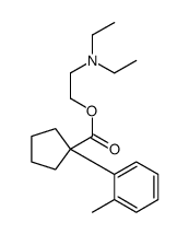 1-(o-Tolyl)-1-cyclopentanecarboxylic acid 2-(diethylamino)ethyl ester Structure
