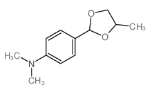 Benzenamine,N,N-dimethyl-4-(4-methyl-1,3-dioxolan-2-yl)-结构式