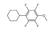 (2,3,5,6-tetrafluoro-4-methoxyphenyl)cyclohexane结构式