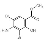 methyl 4-amino-3,5-dibromo-2-hydroxy-benzoate Structure