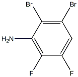 2,3-二溴-5,6-二氟苯胺结构式