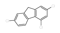 9H-Fluorene,2,4,7-trichloro- Structure