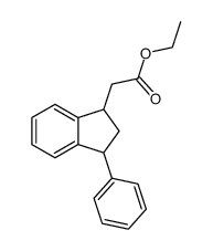 ethyl 3-phenylindan-1-acetate结构式