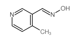 3-Pyridinecarboxaldehyde,4-methyl-, oxime结构式