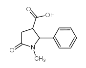 1-Methyl-5-oxo-2-phenyl-pyrrolidine-3-carboxylic acid结构式
