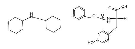 N-CARBOBENZOXY-L-TYROSINE DICYCLOHEXYLAMINE SALT structure