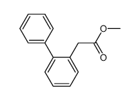 methyl 2-(biphenyl-2-yl)acetate结构式