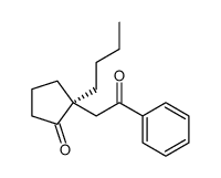(2S)-2-butyl-2-phenacylcyclopentan-1-one结构式