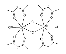 bis(acetylacetonato)dichlorozirconium Structure