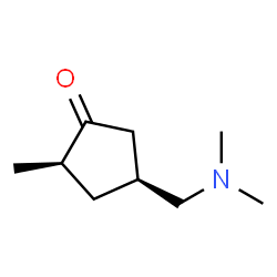 Cyclopentanone, 4-[(dimethylamino)methyl]-2-methyl-, (2R,4S)-rel- (9CI)结构式