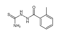 2-(2-methylbenzoyl)hydrazinecarbothioamide Structure