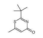 2-tert-butyl-6-methyl-1,3-thiazin-4-one结构式
